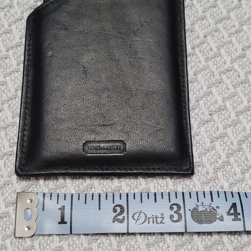 Coach Black Leather Mirror With Sleeve - Picture 8 of 8